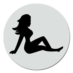 Girls Of Fitness Magnet 5  (round)