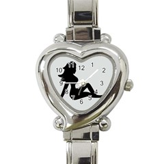 Girls Of Fitness Heart Italian Charm Watch