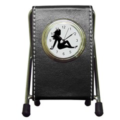 Girls Of Fitness Pen Holder Desk Clocks