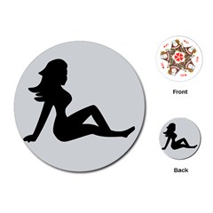 Girls Of Fitness Playing Cards (round) 