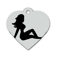 Girls Of Fitness Dog Tag Heart (one Side) by Mariart