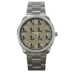 Deer Boots Green Sport Metal Watch