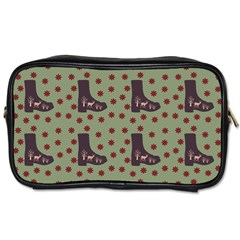 Deer Boots Green Toiletries Bags 2-side by snowwhitegirl