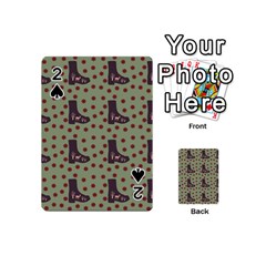 Deer Boots Green Playing Cards 54 (mini) 