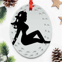 Girls Of Fitness Ornament (oval Filigree)