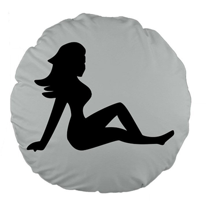 Girls Of Fitness Large 18  Premium Flano Round Cushions