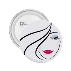 Makeup Face Girl Sweet 2 25  Buttons