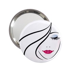 Makeup Face Girl Sweet 2 25  Handbag Mirrors