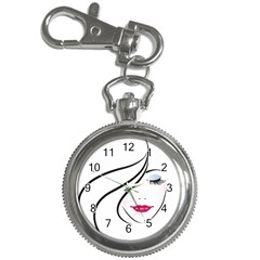 Makeup Face Girl Sweet Key Chain Watches