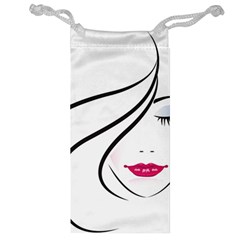 Makeup Face Girl Sweet Jewelry Bag by Mariart