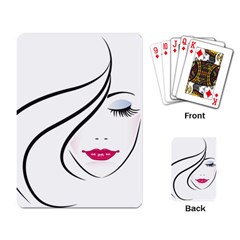 Makeup Face Girl Sweet Playing Card