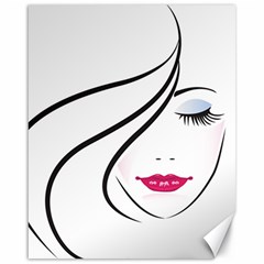 Makeup Face Girl Sweet Canvas 16  X 20  