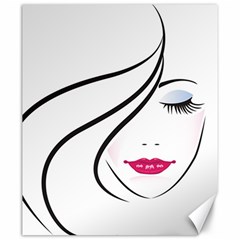 Makeup Face Girl Sweet Canvas 20  X 24  