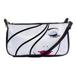 Makeup Face Girl Sweet Shoulder Clutch Bags Front