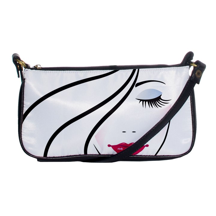 Makeup Face Girl Sweet Shoulder Clutch Bags