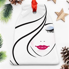 Makeup Face Girl Sweet Ornament (bell)