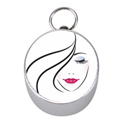 Makeup Face Girl Sweet Mini Silver Compasses by Mariart