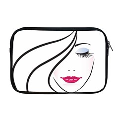 Makeup Face Girl Sweet Apple Macbook Pro 17  Zipper Case