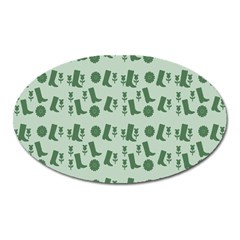 Green Boots Oval Magnet by snowwhitegirl