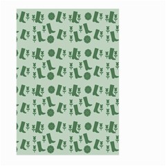 Green Boots Large Garden Flag (two Sides) by snowwhitegirl