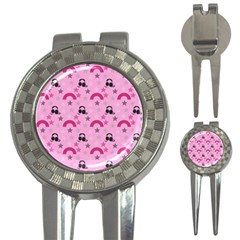 Music Stars Rose Pink 3-in-1 Golf Divots by snowwhitegirl