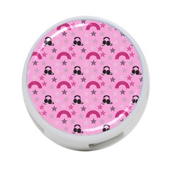 Music Stars Rose Pink 4-port Usb Hub (one Side) by snowwhitegirl