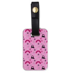 Music Stars Rose Pink Luggage Tags (one Side)  by snowwhitegirl