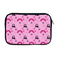 Music Stars Rose Pink Apple Macbook Pro 17  Zipper Case