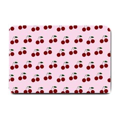 Pink Cherries Small Doormat  by snowwhitegirl