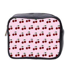 Pink Cherries Mini Toiletries Bag 2-side by snowwhitegirl