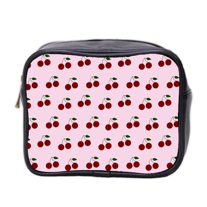 Pink Cherries Mini Toiletries Bag 2-Side