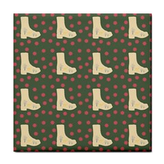 Green Boot Tile Coasters by snowwhitegirl