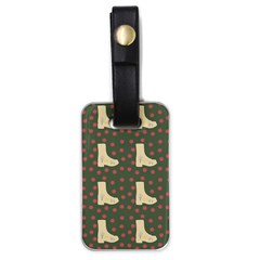 Green Boot Luggage Tags (one Side)  by snowwhitegirl