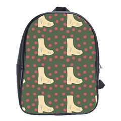 Green Boot School Bag (xl) by snowwhitegirl