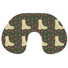 Green Boot Travel Neck Pillows by snowwhitegirl