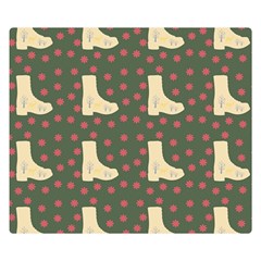 Green Boot Double Sided Flano Blanket (small) 