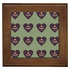 Cupcake Green Framed Tiles