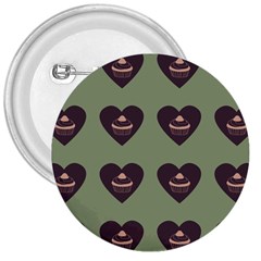 Cupcake Green 3  Buttons