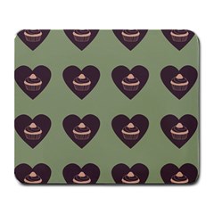 Cupcake Green Large Mousepads by snowwhitegirl