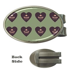 Cupcake Green Money Clips (Oval) 