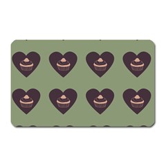 Cupcake Green Magnet (Rectangular)