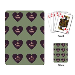 Cupcake Green Playing Card