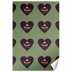 Cupcake Green Canvas 24  x 36 