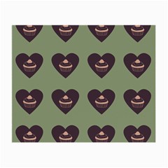 Cupcake Green Small Glasses Cloth (2-Side)