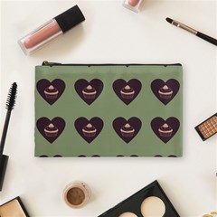 Cupcake Green Cosmetic Bag (Medium) 