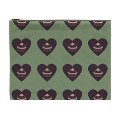 Cupcake Green Cosmetic Bag (XL)