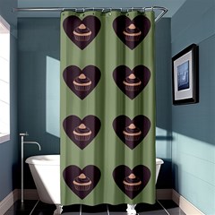 Cupcake Green Shower Curtain 36  x 72  (Stall) 