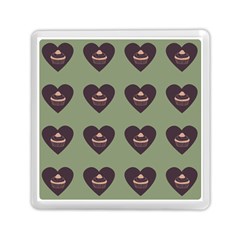 Cupcake Green Memory Card Reader (square)  by snowwhitegirl