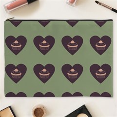 Cupcake Green Cosmetic Bag (XXXL) 