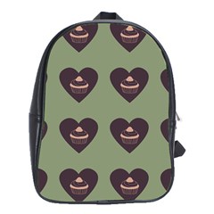 Cupcake Green School Bag (XL)